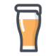 icône verre de bière
