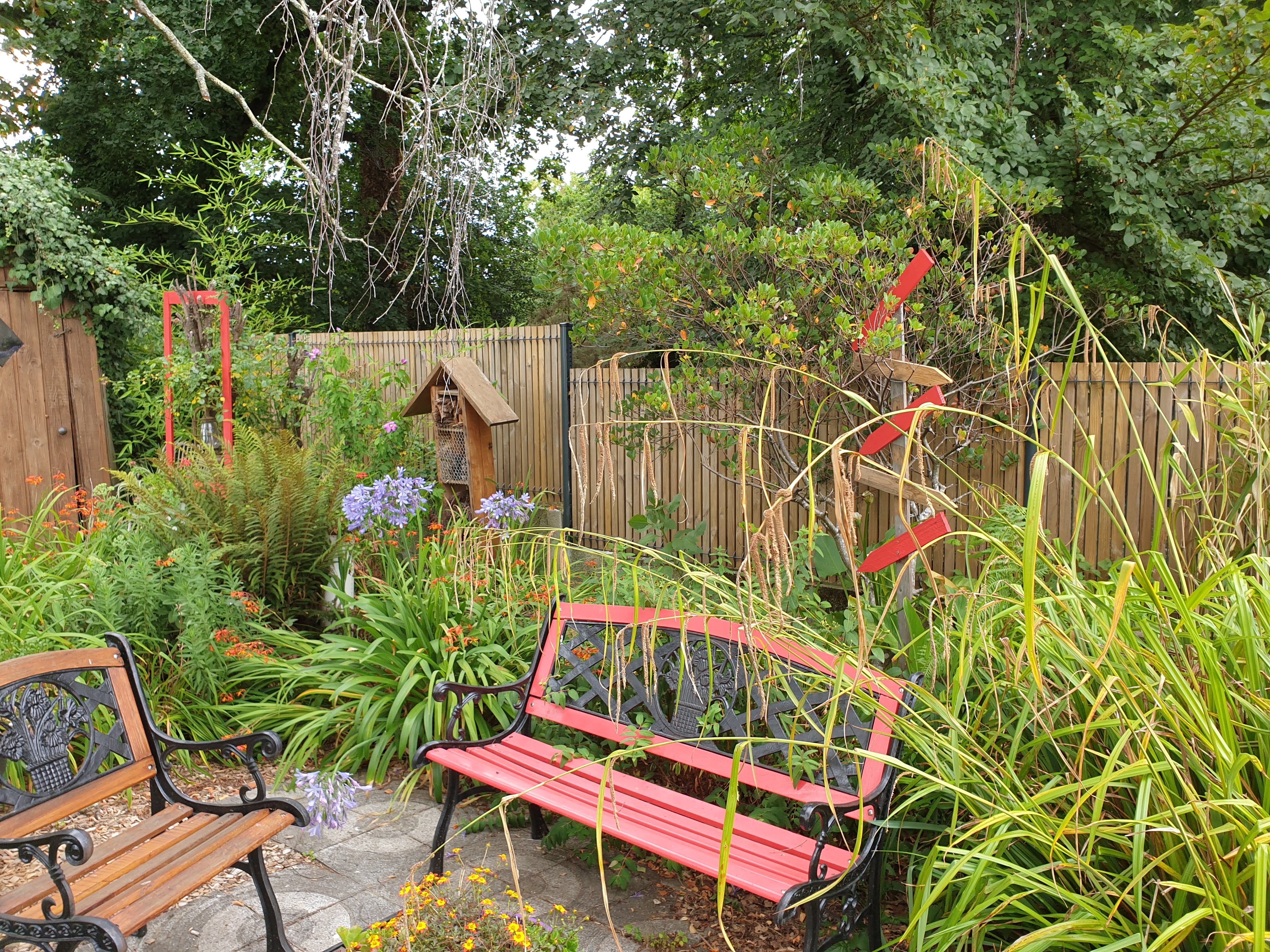 Photo illustrant le jardin d'un habitant participant au concours des maisons fleuries organisé par la Ville de Brec'h.