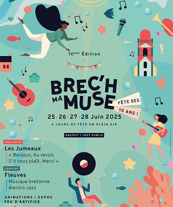 Affiche festival Brec'h Ma Muse 2025