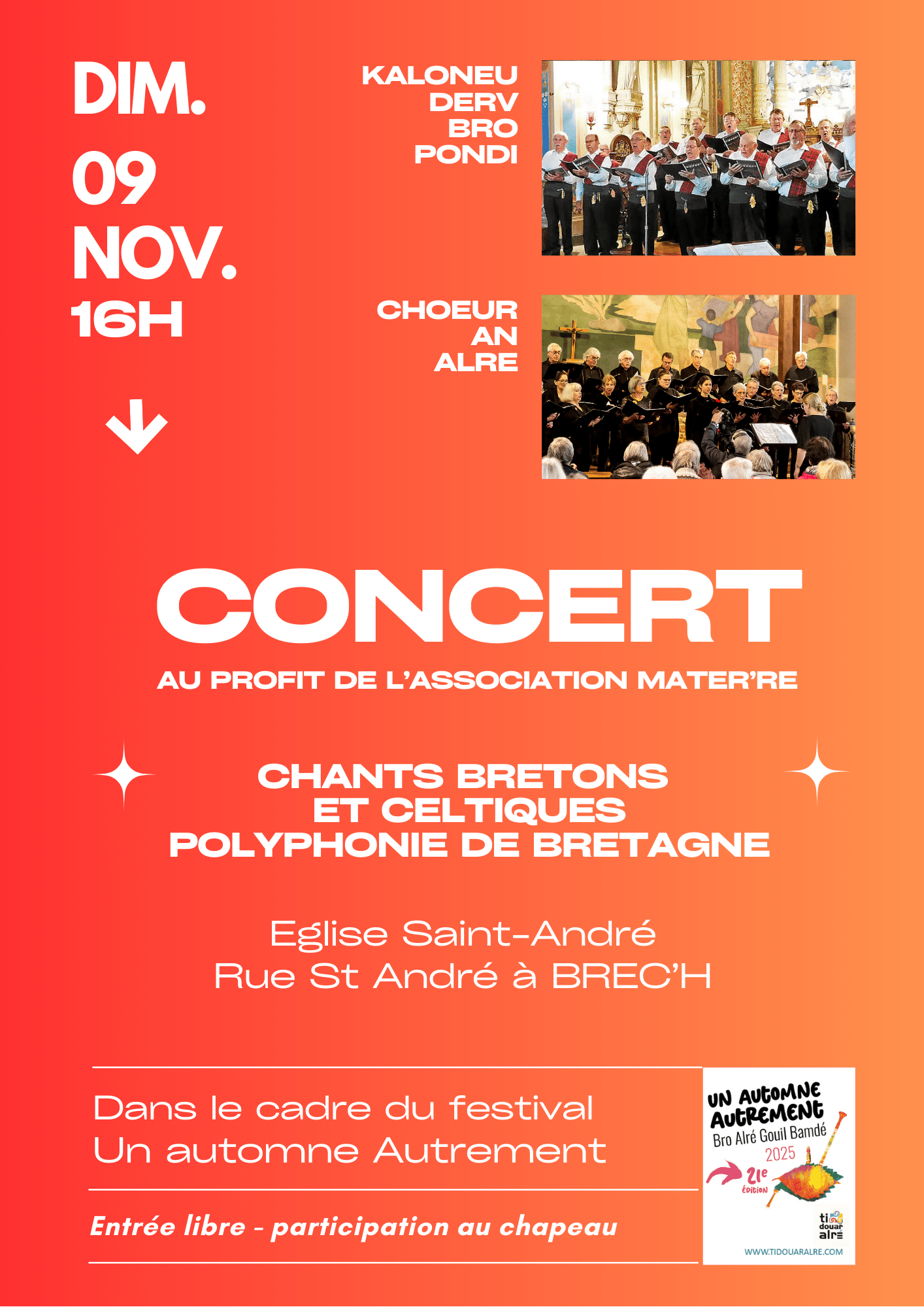 Affiche concert église St-André
