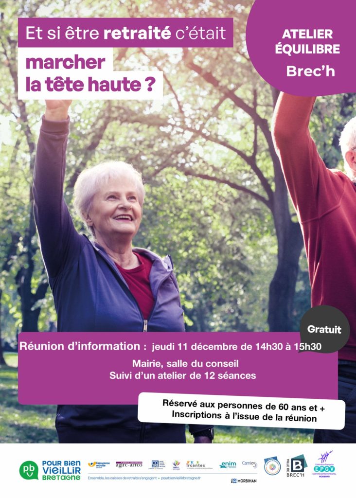 Affiche réunion publique Atelier équilibre