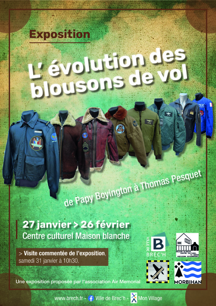 Exposition "L'évolution blousons de vol"