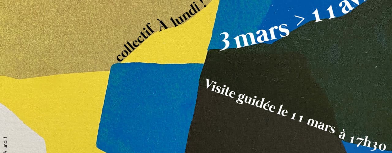 Affiche exposition de gravure "Au bord"