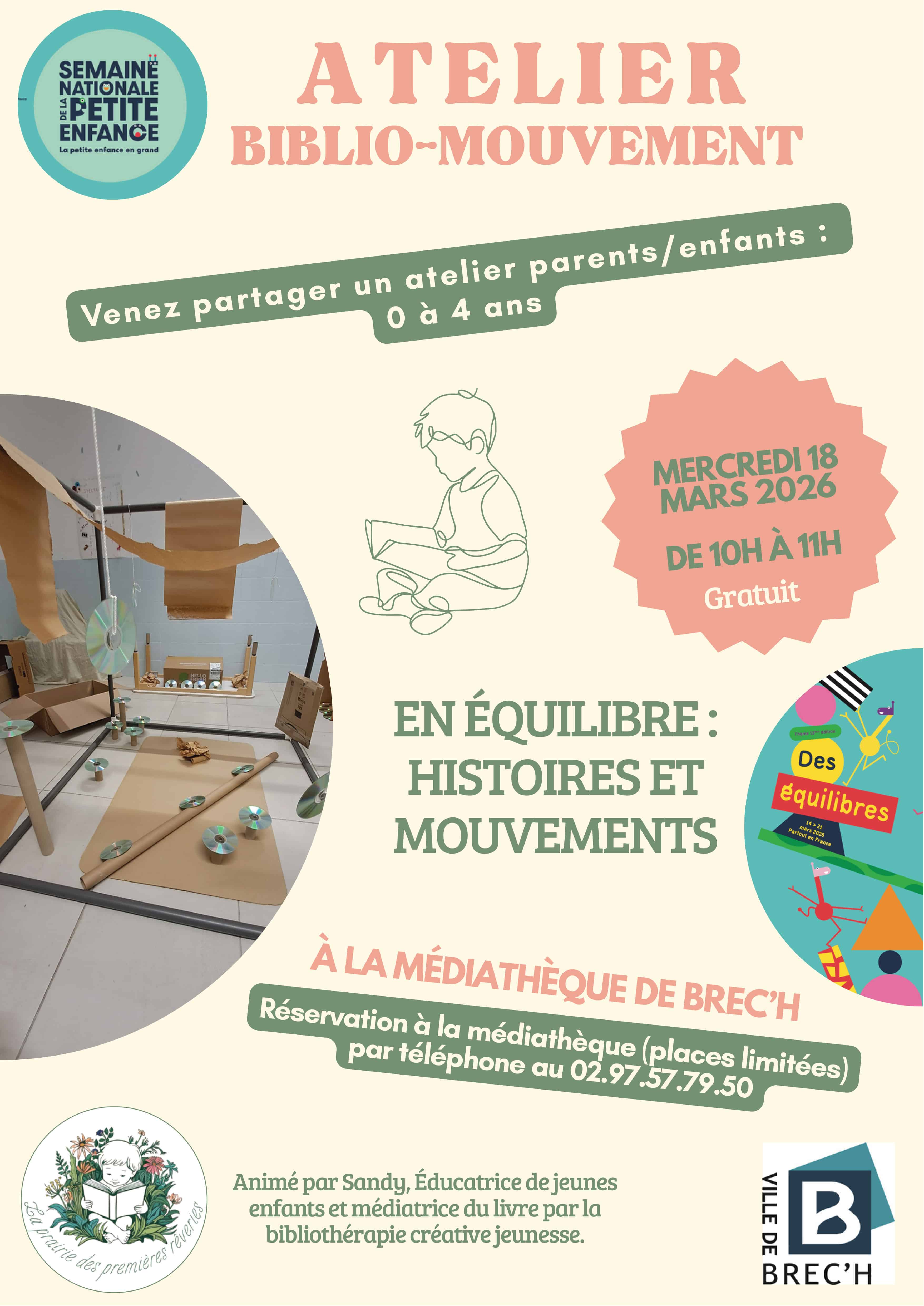 Affiche atelier biblio-mouvement