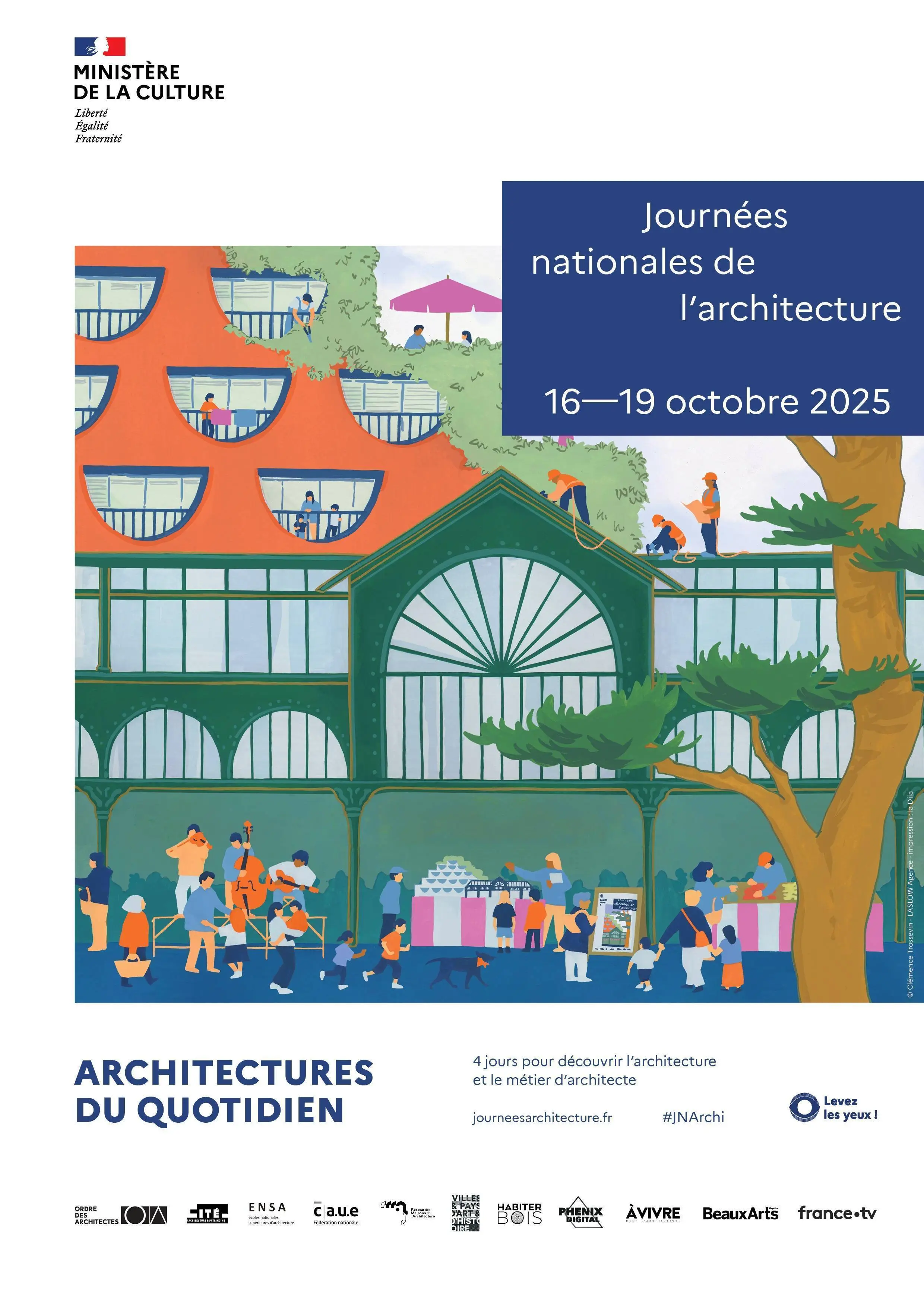 Affiche Journées nationales de l'architecture 2026